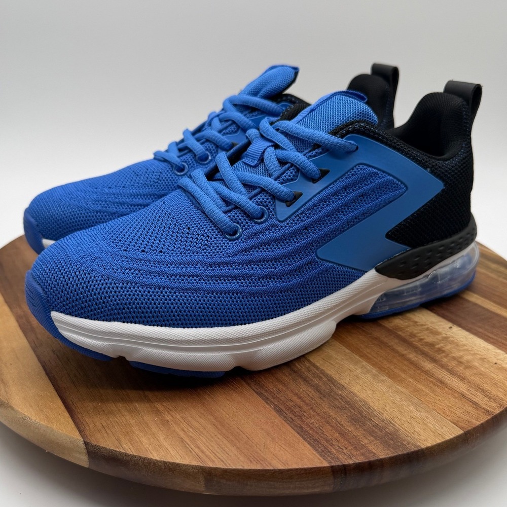 Jerko QX01M Men's 6 Running Shoes Blue Black Athletic Sneakers Air Cushion‎